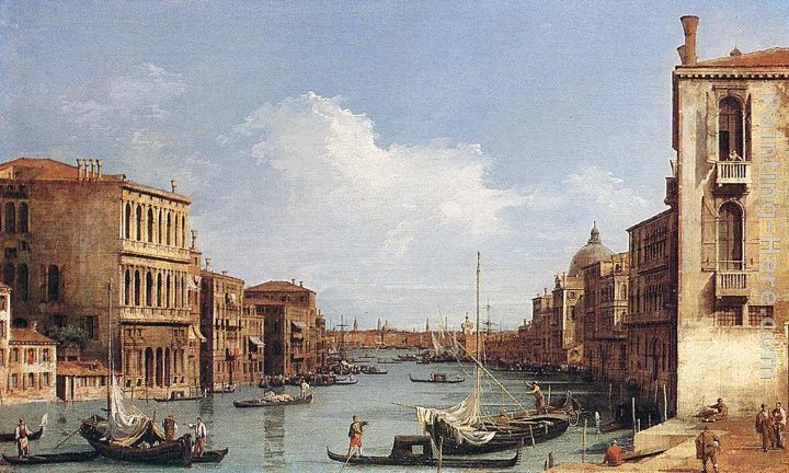 The Grand Canal from Campo S. Vio towards the Bacino painting - Canaletto The Grand Canal from Campo S. Vio towards the Bacino art painting